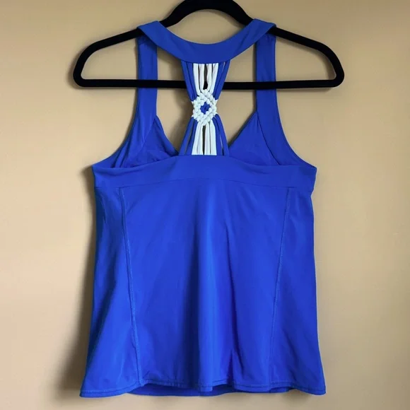 Lilly Pulitzer Luxletic UPF 50 Pilar Bra tank in Blue Size M - Picture 6 of 11